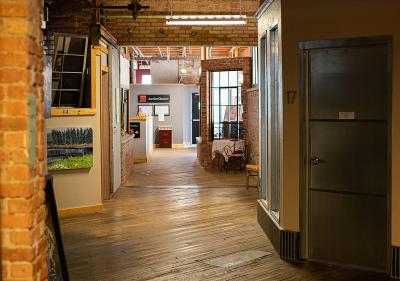 Explore the Hallways of the Box to find Classrooms and Art Studios