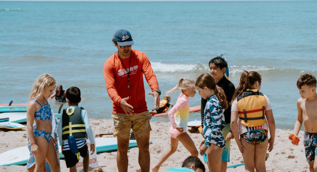 Instructors teach campers important lessons on water safety - and have a lot of fun along the way