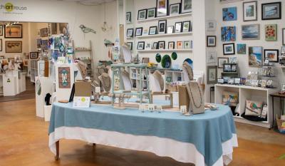 Come see artwork by local artists - paintings, jewelry, clothing, pottery, photographs, and more! 