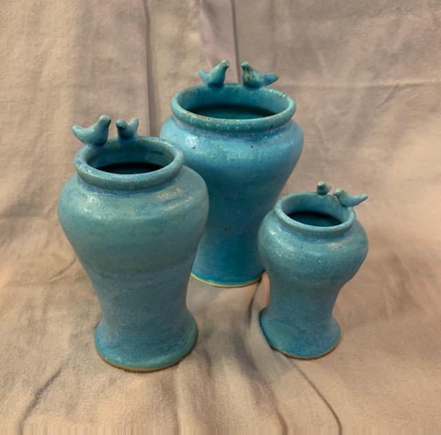 A variety of beautiful ceramics. 