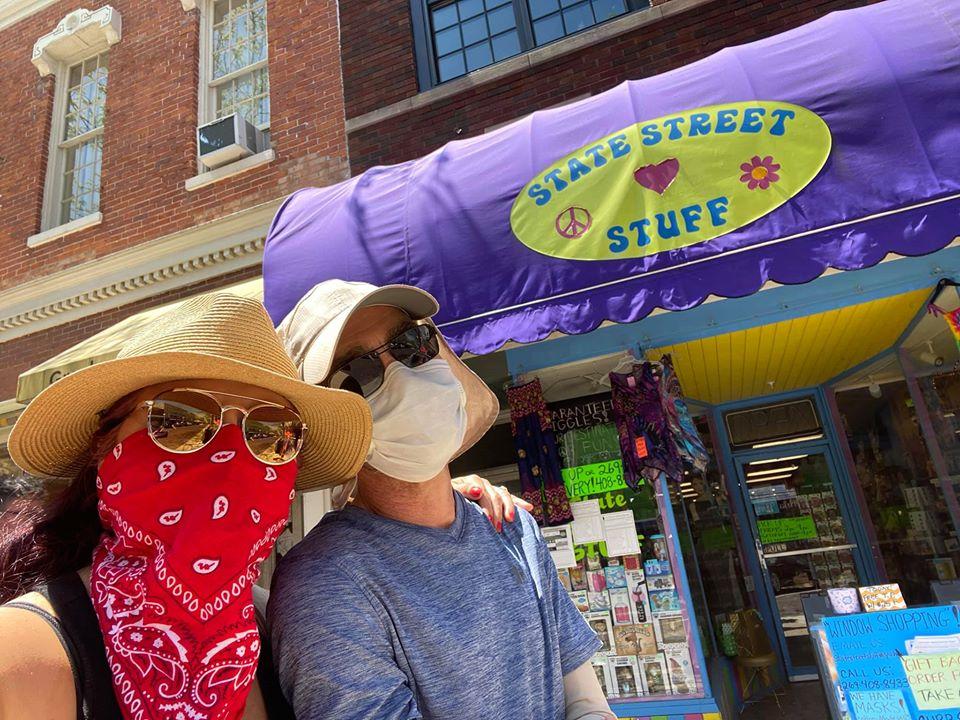 Happy customers, the first day of reopening!