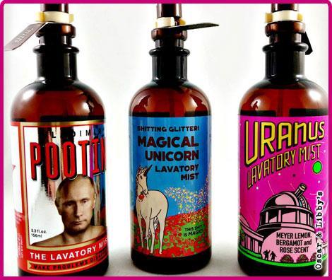 Our lavatory mists have enzymes for getting rid of odors in the bathroom!