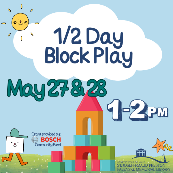 Engage in STEM learning through Block Play! Join us to build and build with many different kinds of blocks using pattern cards or your own imagination. 

Block Play programs at the library are gr...