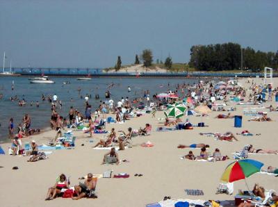 Summer Crowd at Silver Beach