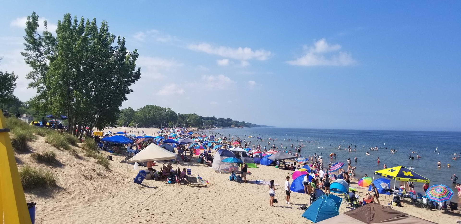 Summer Crowd at Silver Beach