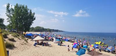 Summer Crowd at Silver Beach