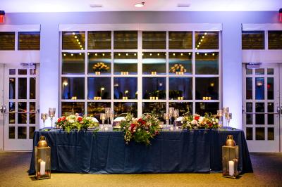 Wedding Head Table inside Shadowland Ballroom