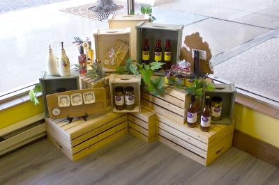 Visit our warm and inviting tasting room located at 421 St Street in downtown St Joseph.