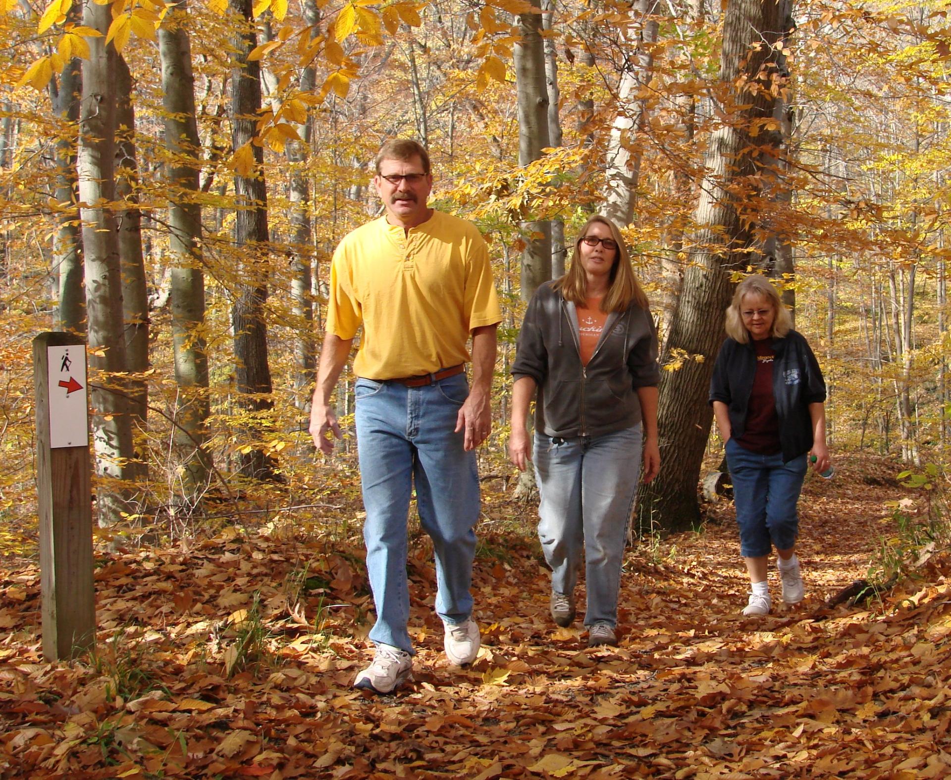 Family hiking