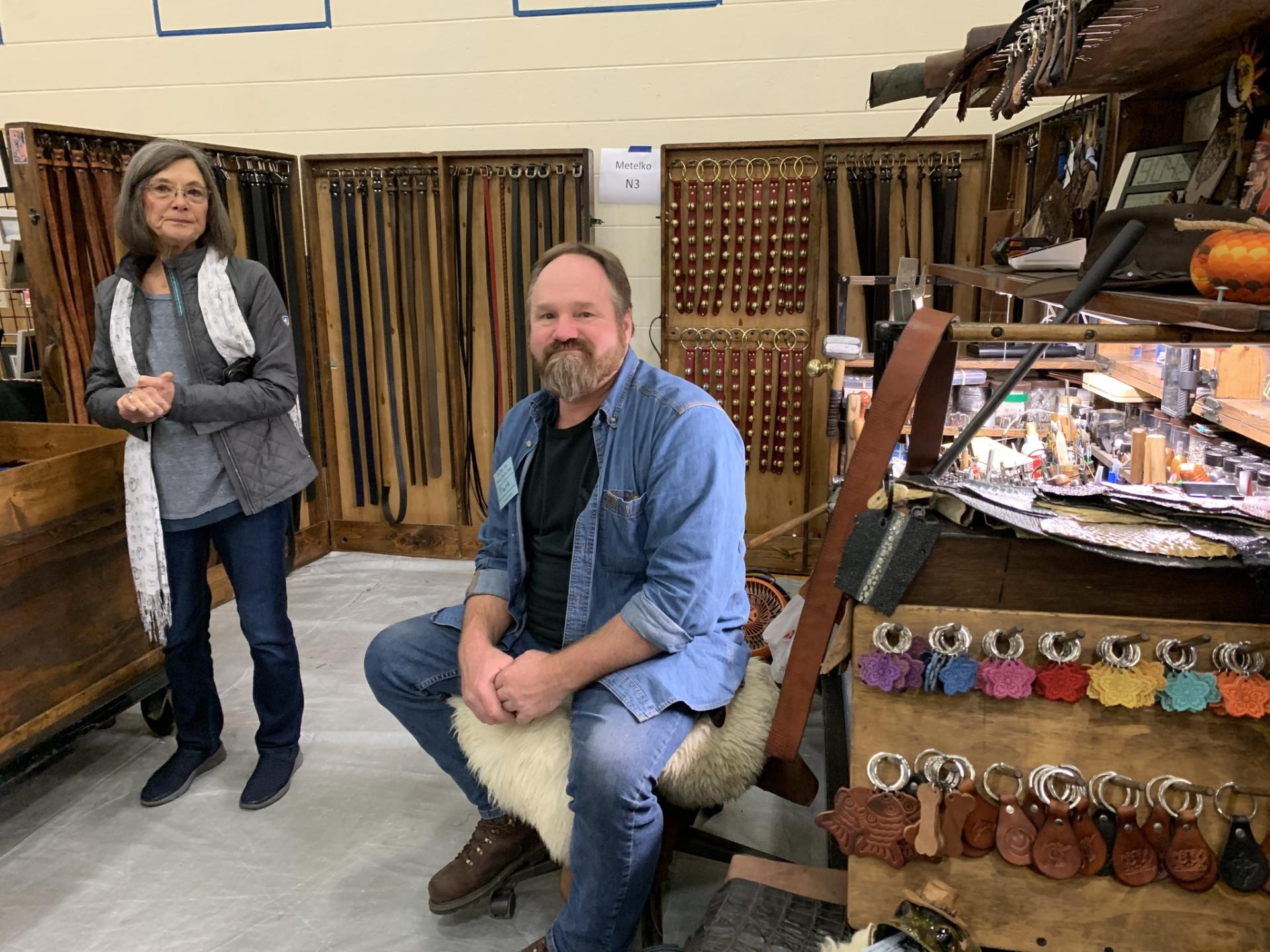 Another craftsman at our November Craft Show on the first Saturday of every November.