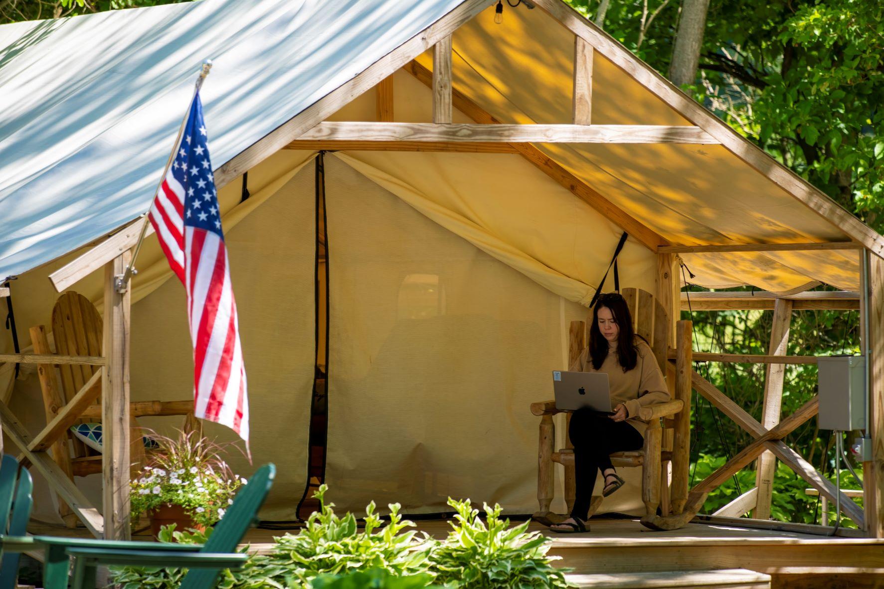 Rustic-comfort Glamping Tents