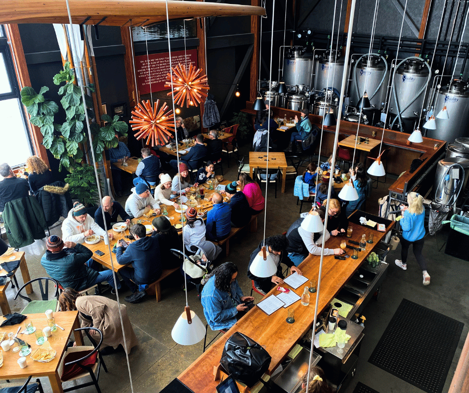 Our cozy taproom is open all-year-round, 6 days a week.