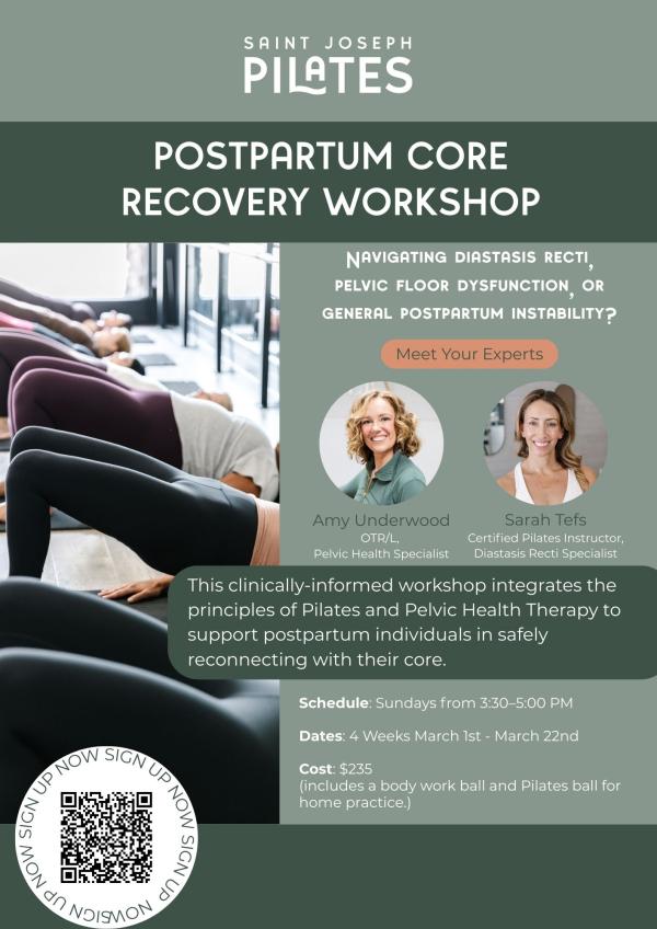 Postpartum Core Recovery Workshop logo