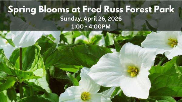 Spring Blooms at Fred Russ Forest  logo
