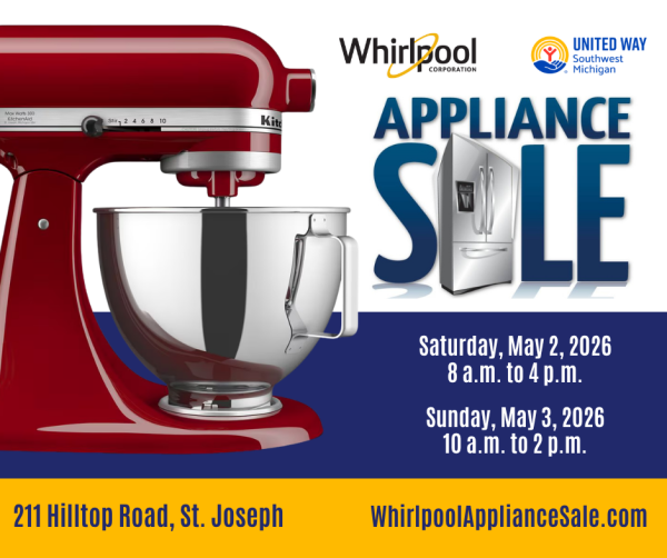 Whirlpool Appliance Sale Benefiting United Way of Southwest Michigan logo