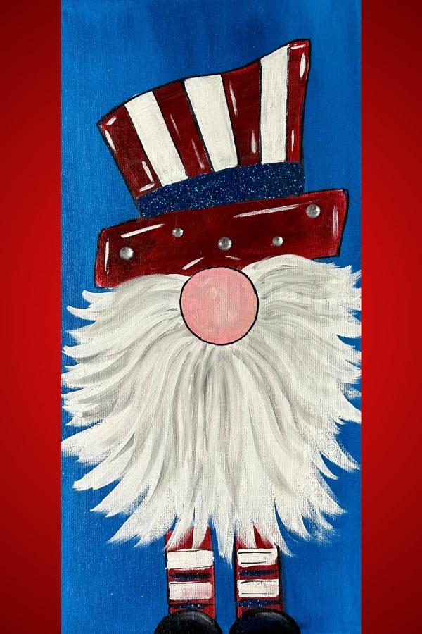 4th of July Gnome Painting Class logo
