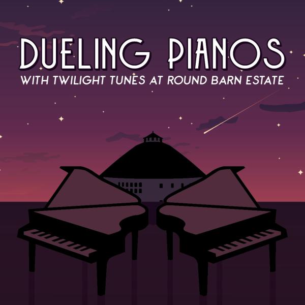Dueling Pianos with Twilight Tunes at Round Barn Estate logo
