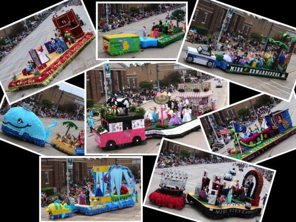Blossomtime Parade float winners.