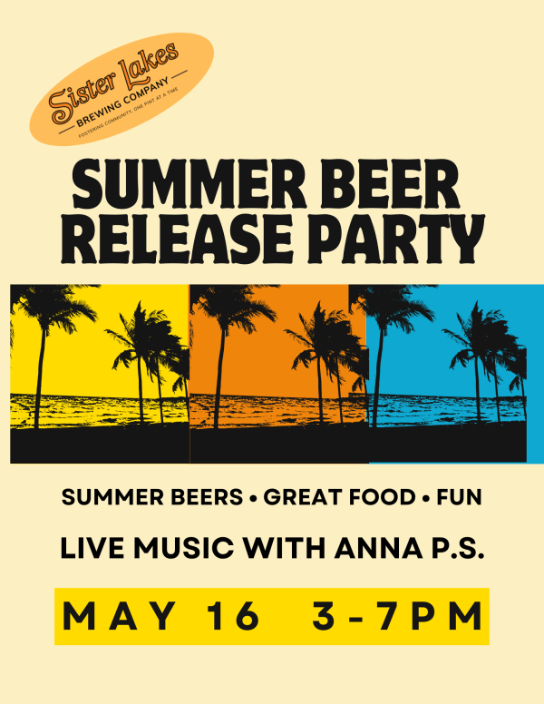 Summer Beer Release Party. Anna P.S. is playing live.
