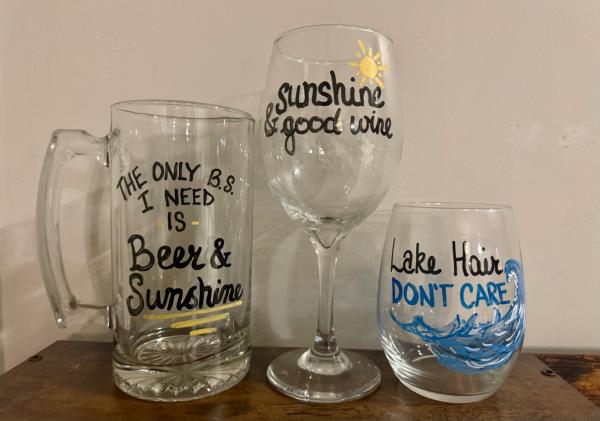 painted wine glasses