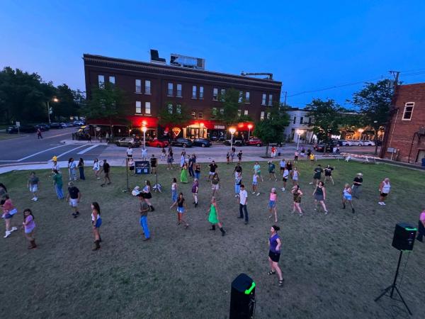 Dancing on the bluff!