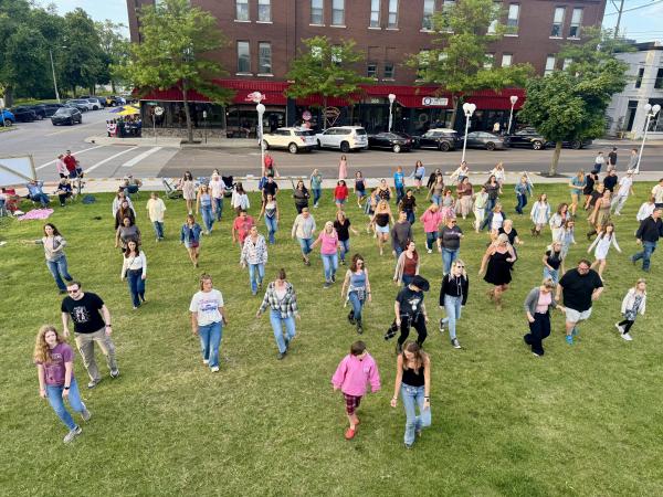 Dancing on the bluff!