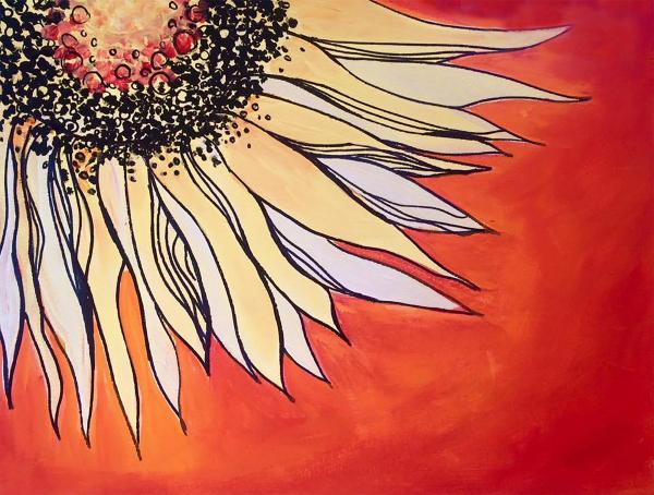 Acrylic Sunflower Painting Class