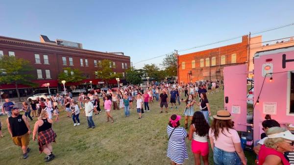 Dancing on the bluff!