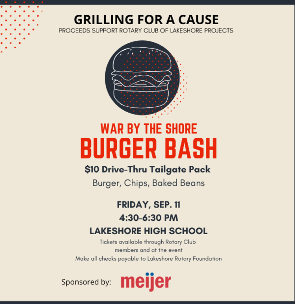 Sep 11 fundraiser for Lakeshore Rotary