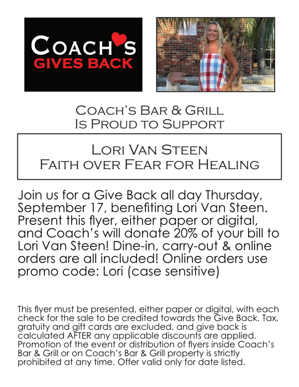 Lori Van Steen Give Back