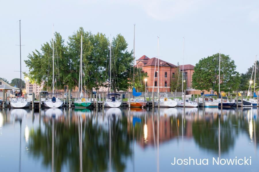 Sailboats in Harbor