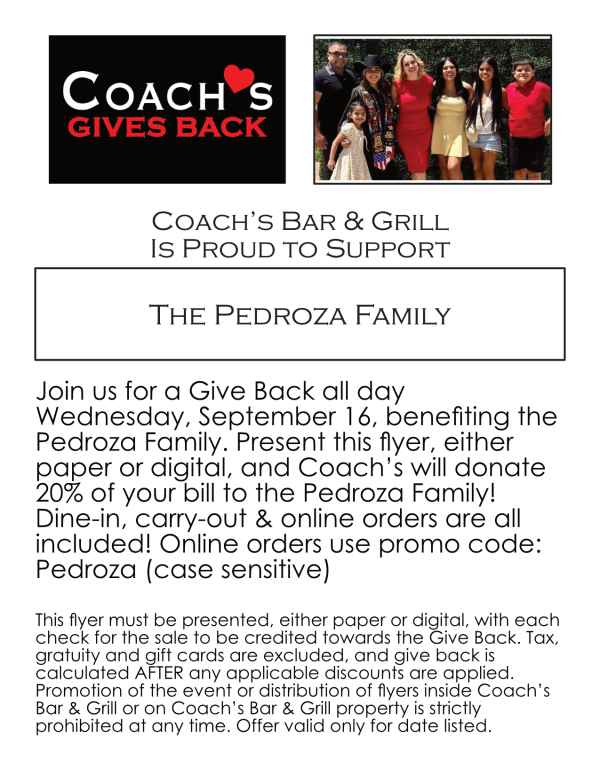 Pedroza Family Give Back