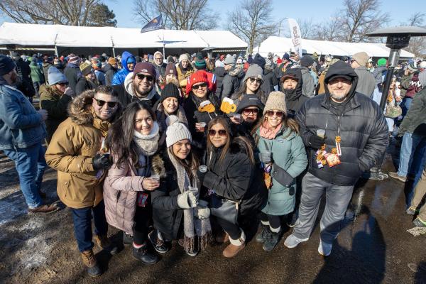 Group of beer fest attendees